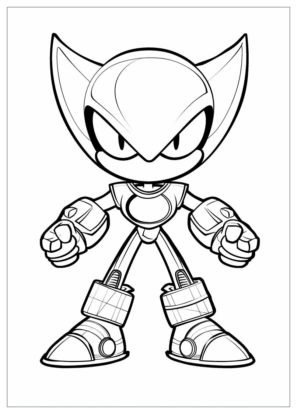 Metal Sonic Coloring Pages-6