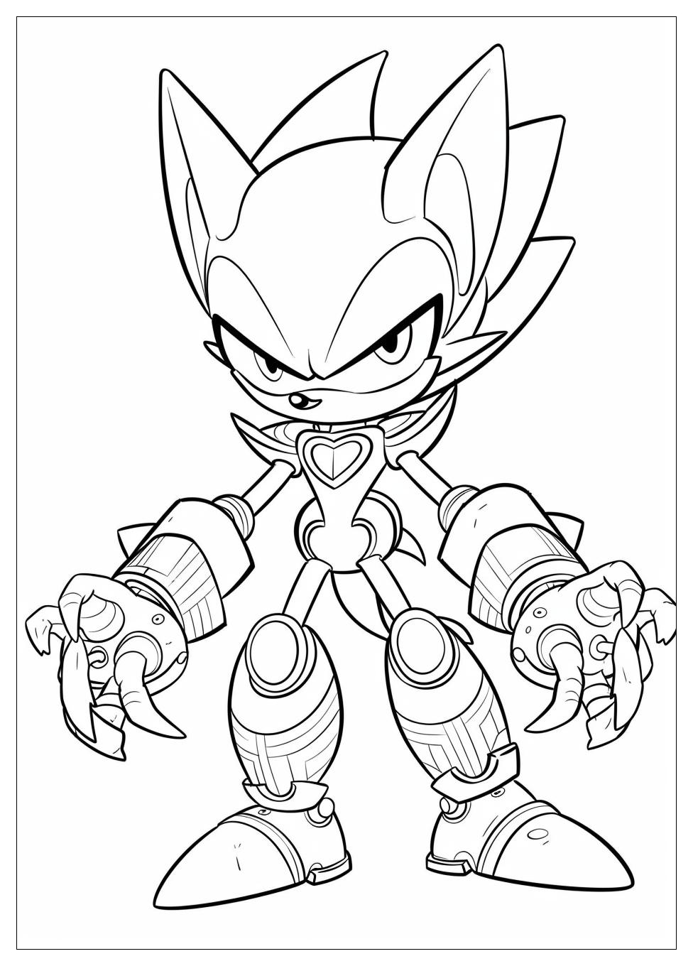 Metal Sonic Coloring Pages-8