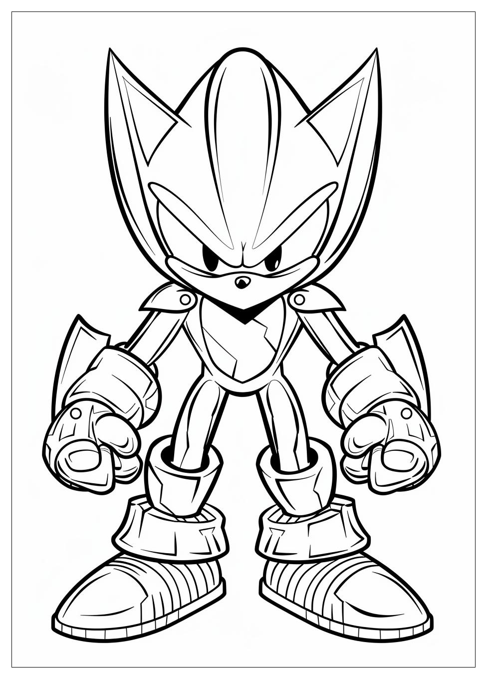 Metal Sonic Coloring Pages-9