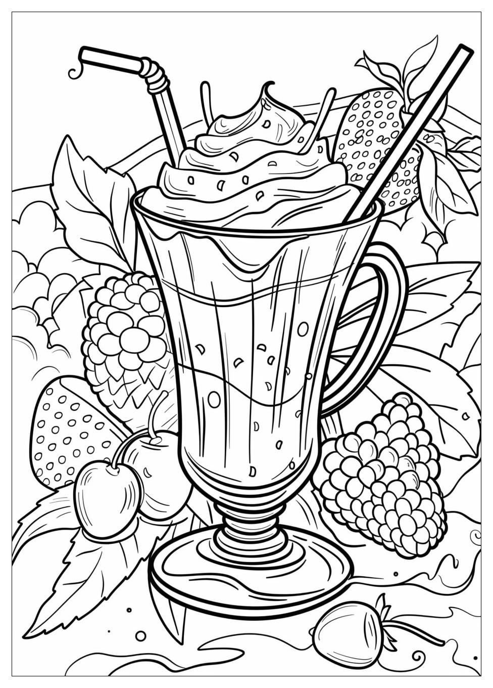 Milkshake Coloring Pages-13