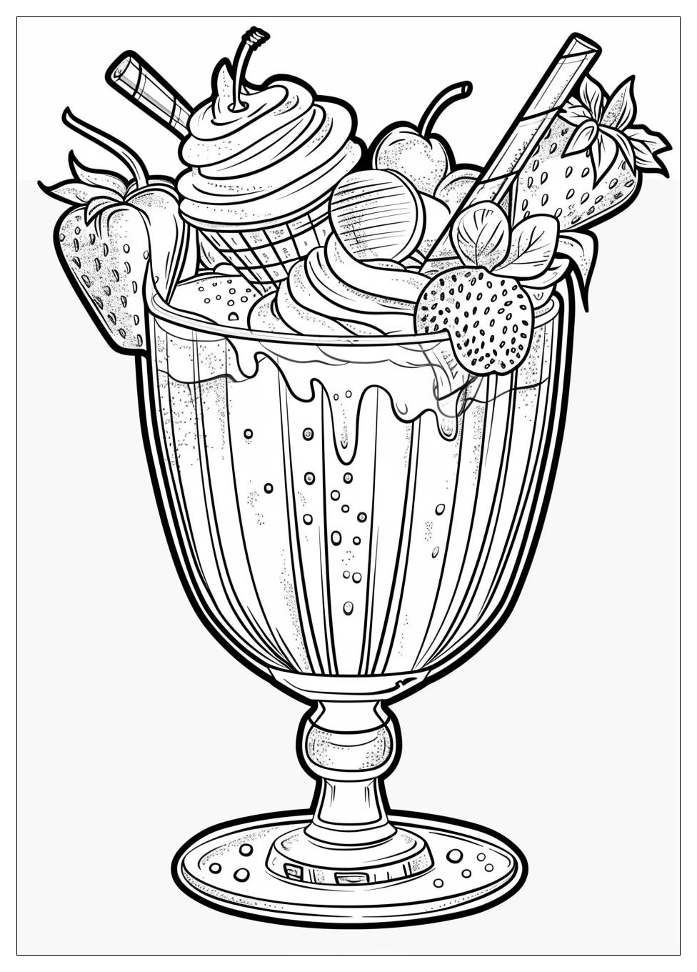 Milkshake Coloring Pages-14