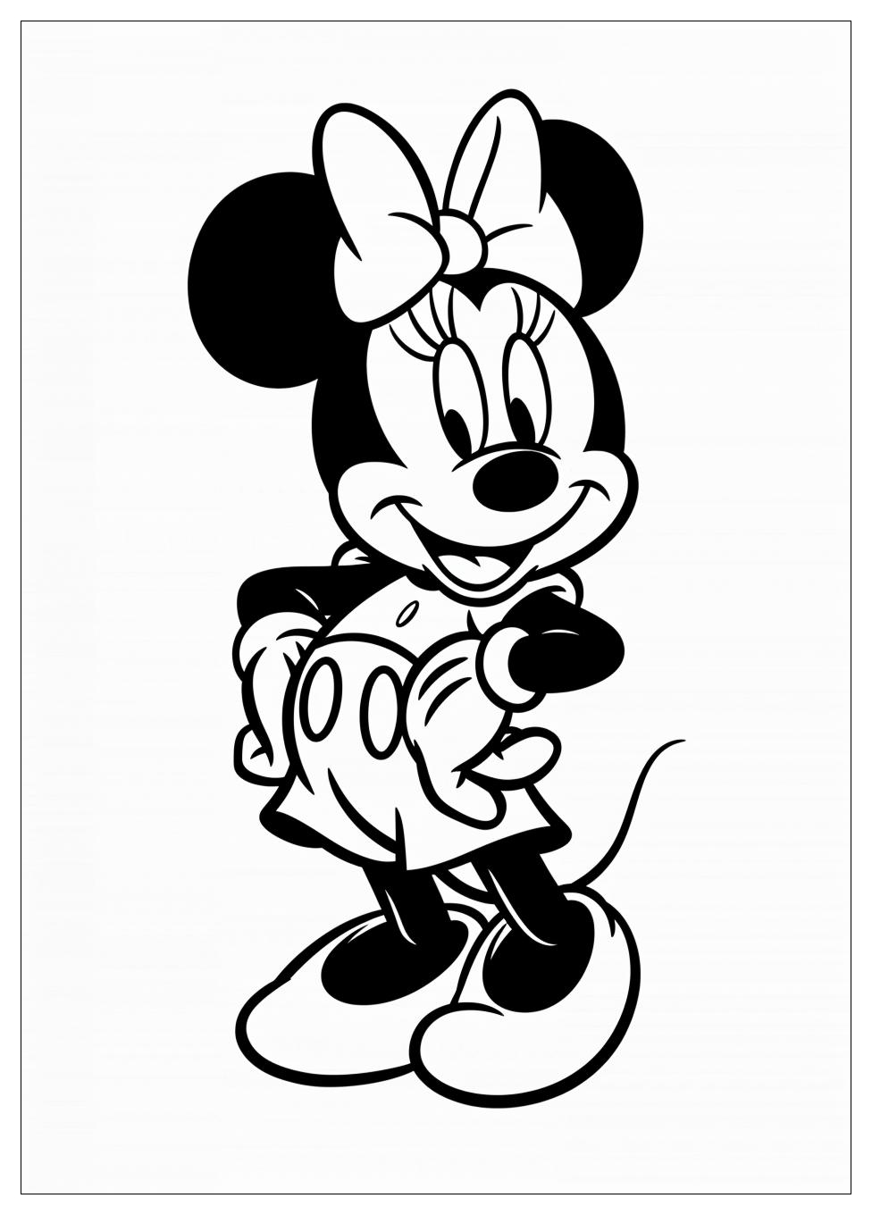 Minnie Mouse Coloring Pages-10