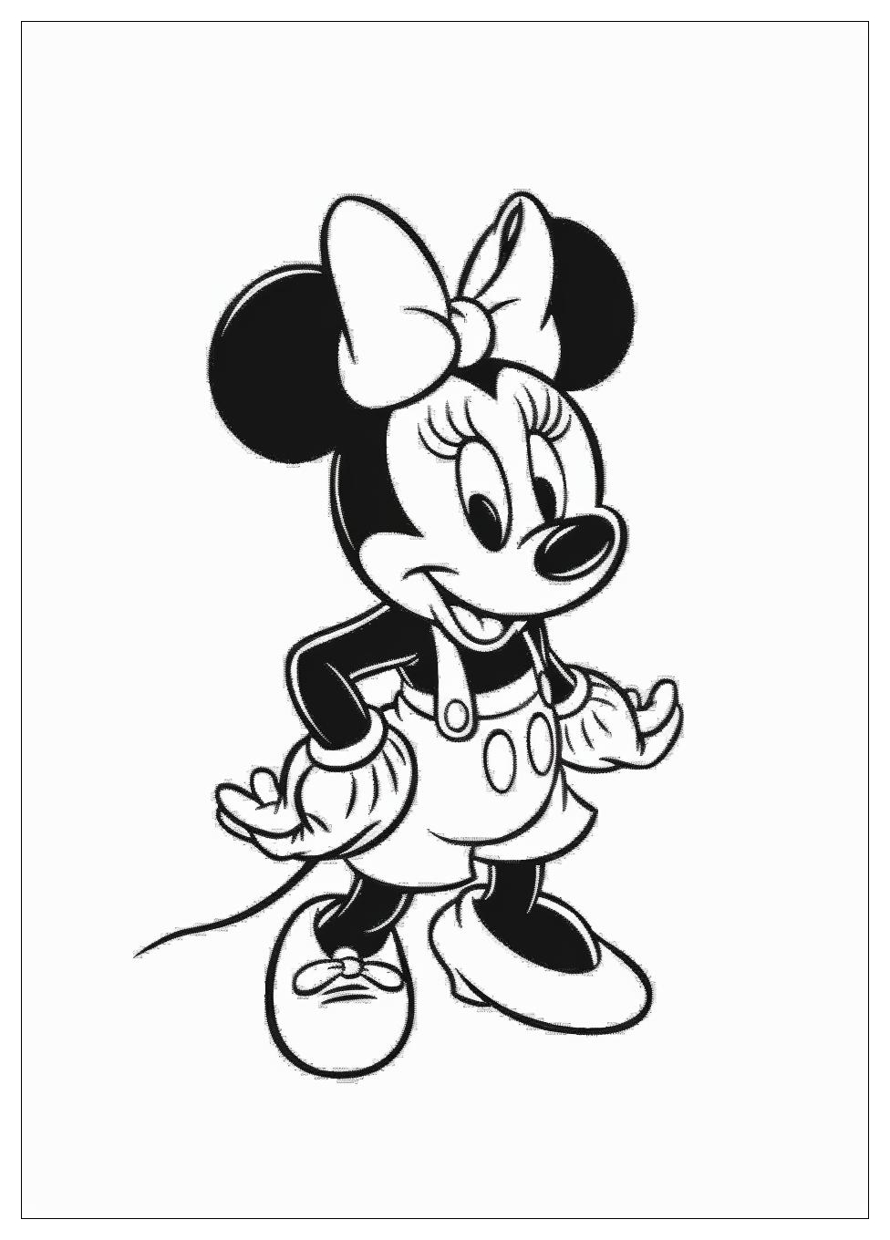 Minnie Mouse Coloring Pages-11