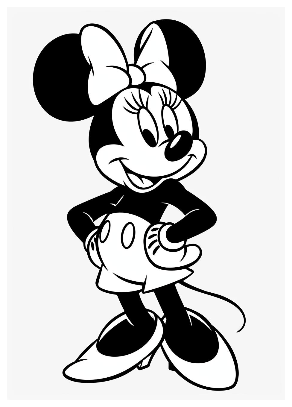 Minnie Mouse Coloring Pages-12