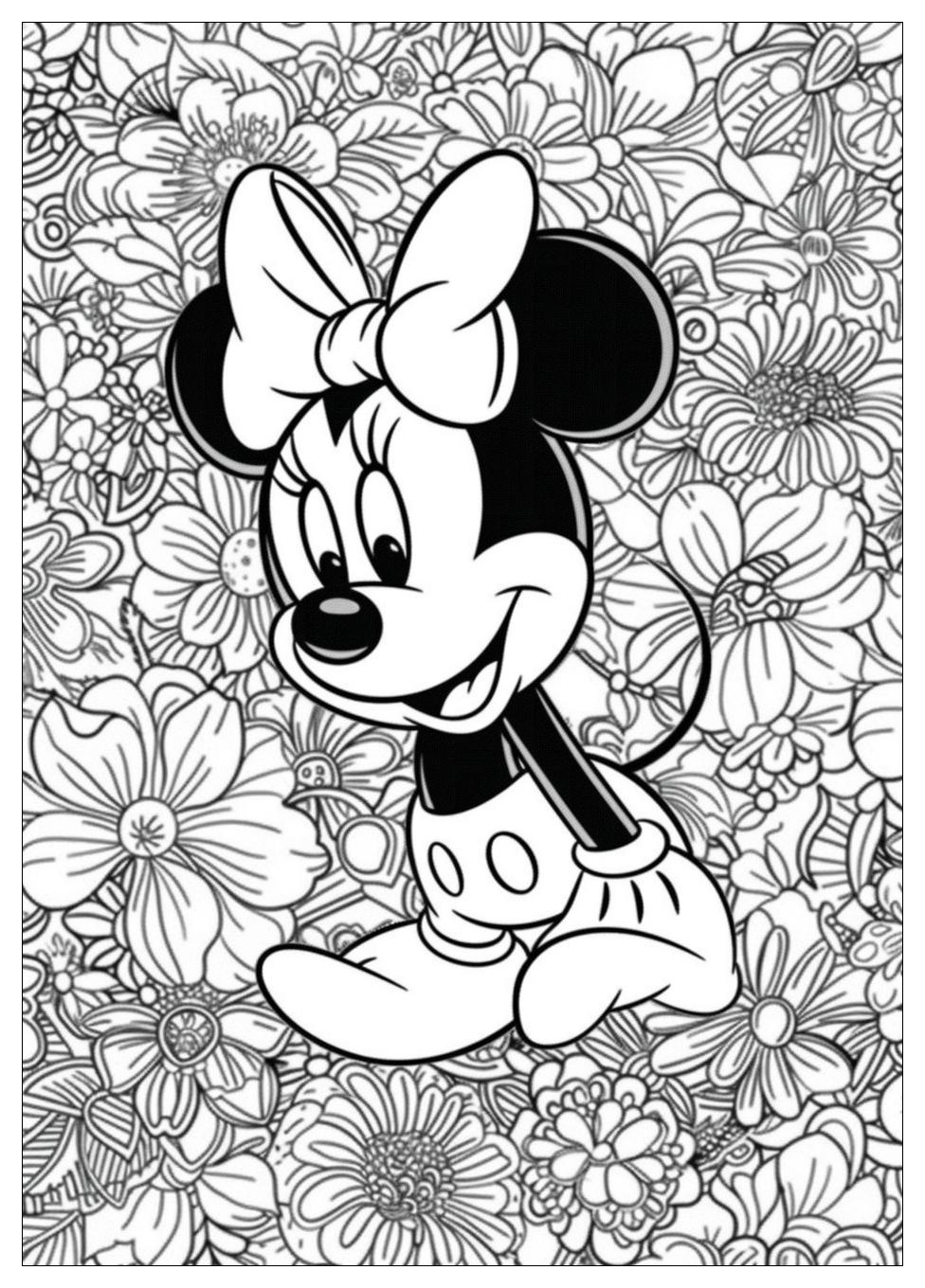 Minnie Mouse Coloring Pages-14