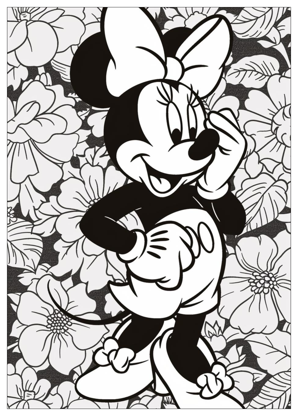 Minnie Mouse Coloring Pages-16