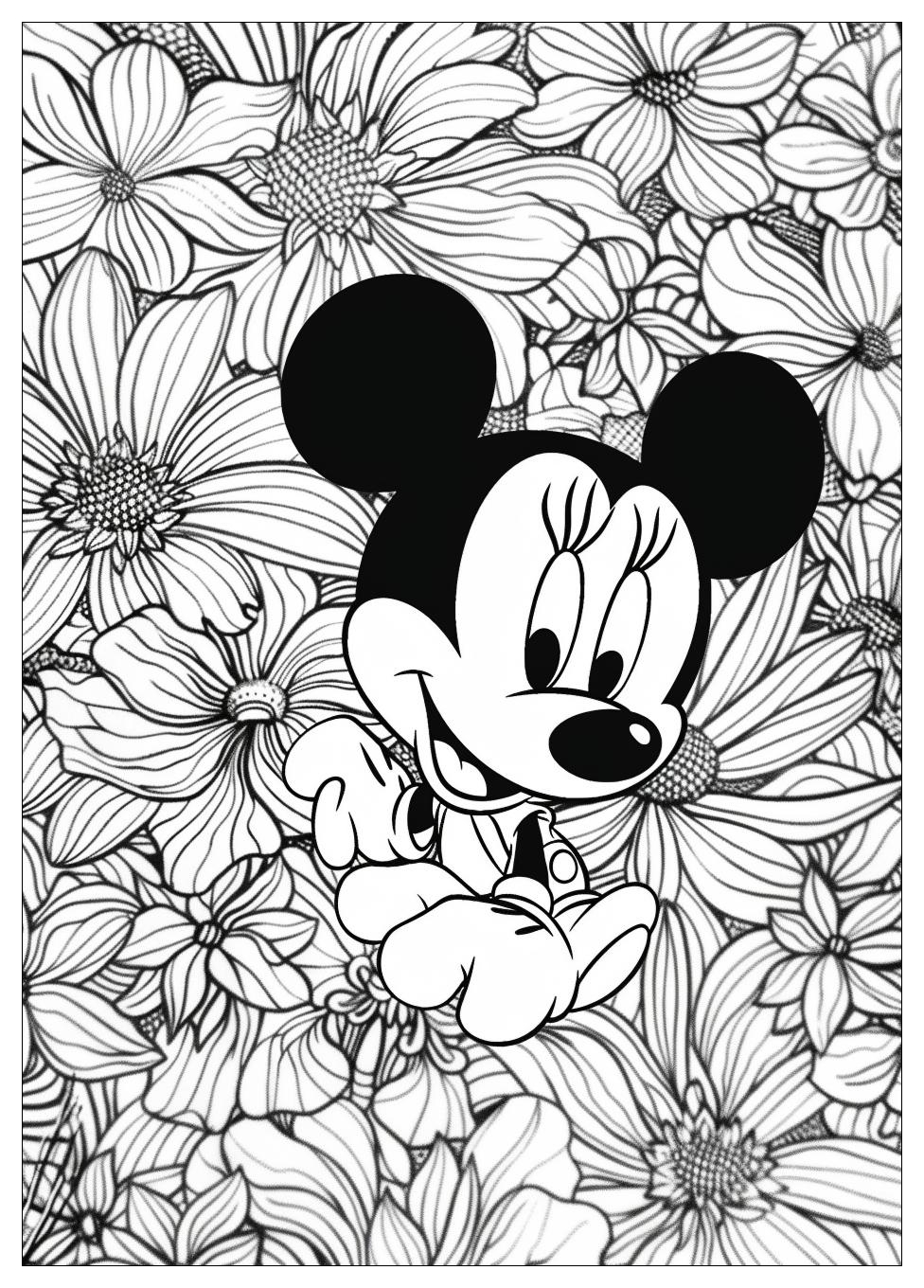 Minnie Mouse Coloring Pages-17