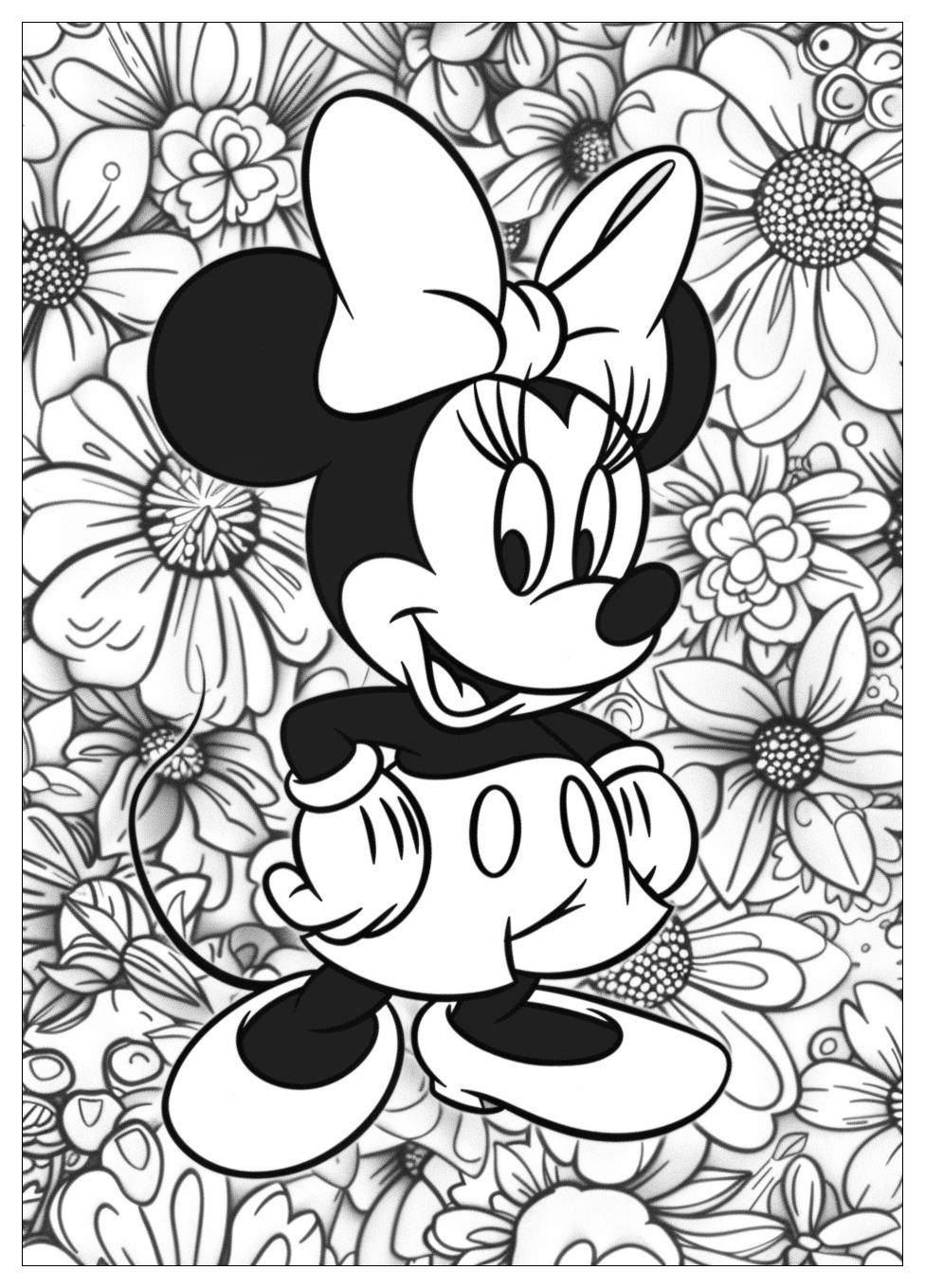 Minnie Mouse Coloring Pages-19