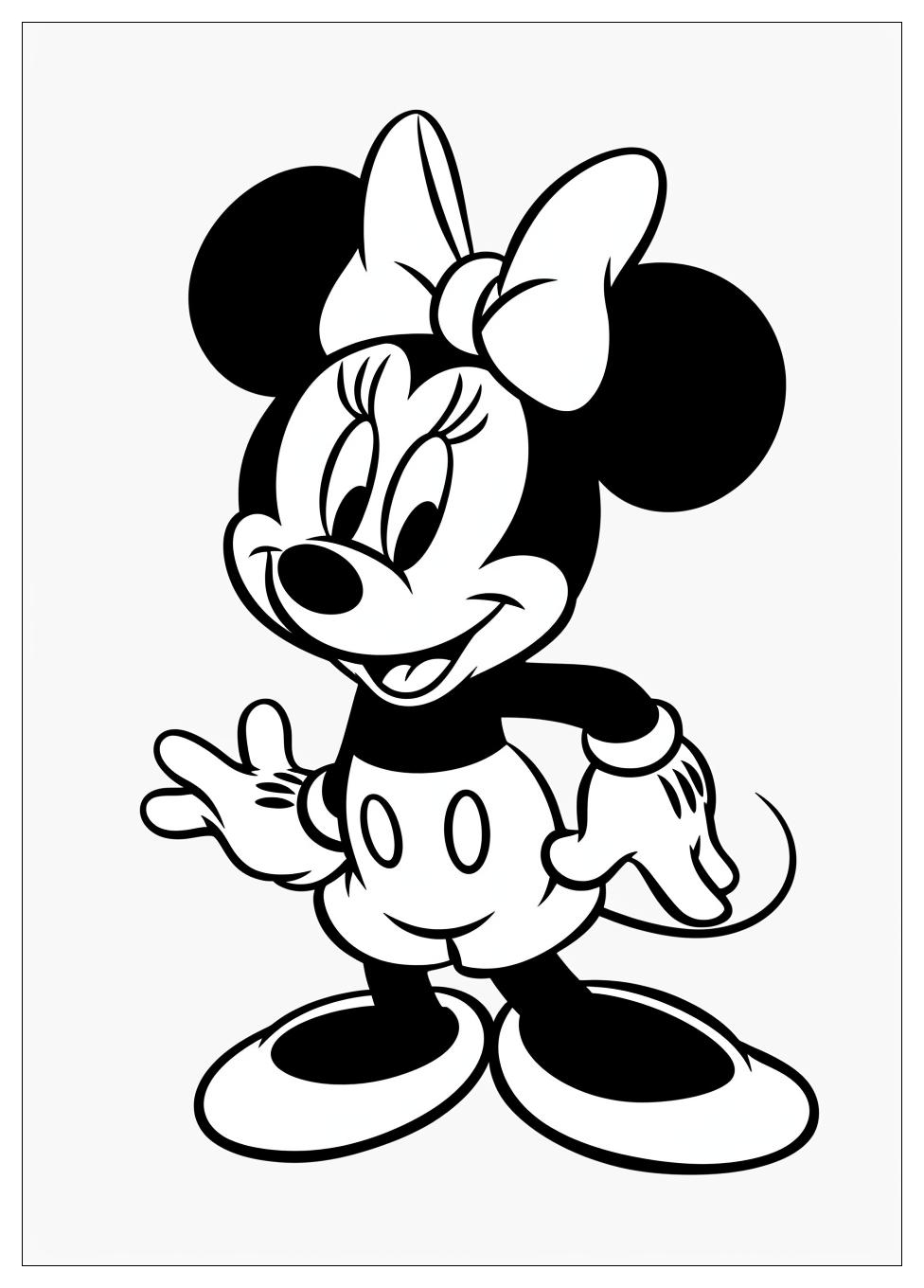 Minnie Mouse Coloring Pages-2