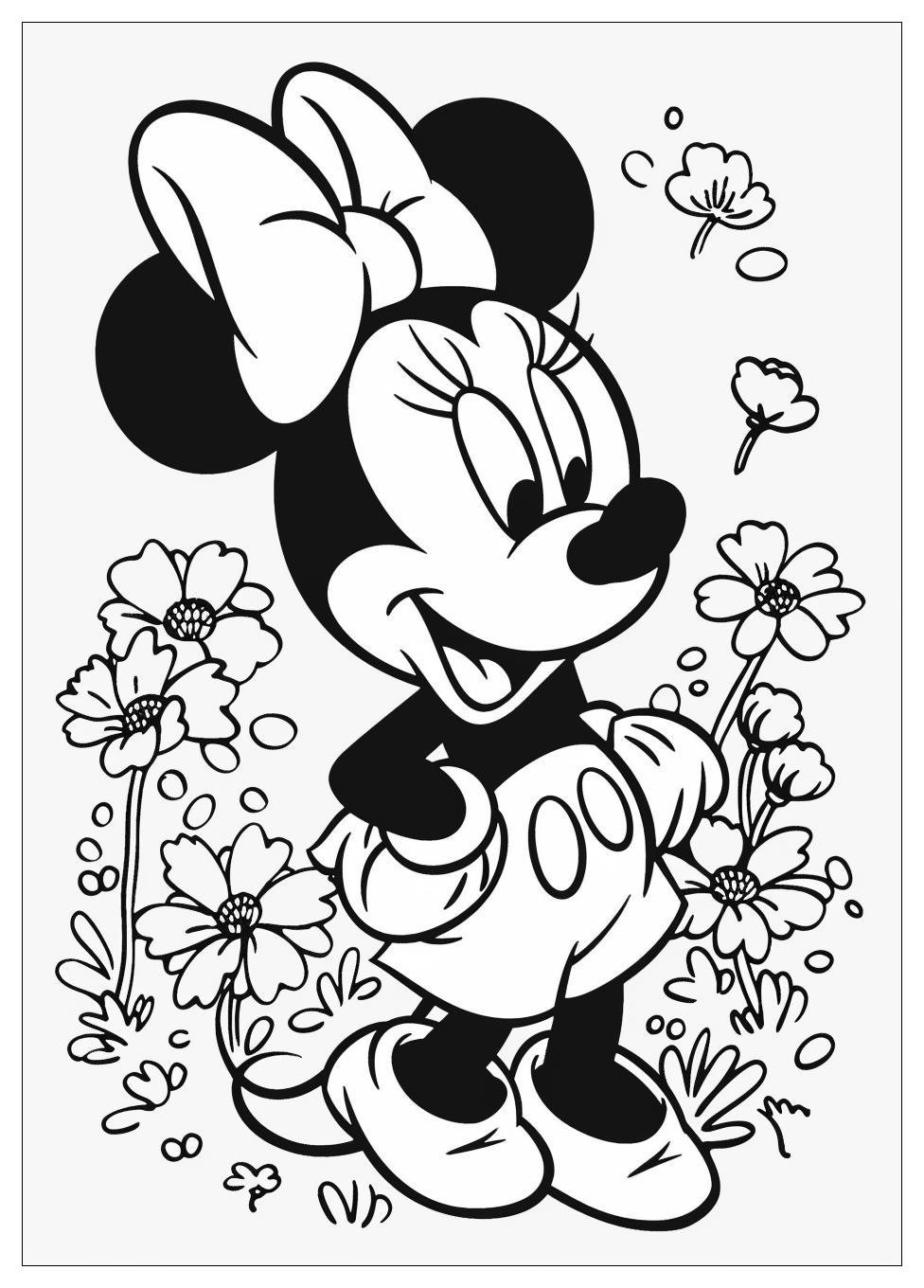 Minnie Mouse Coloring Pages-3