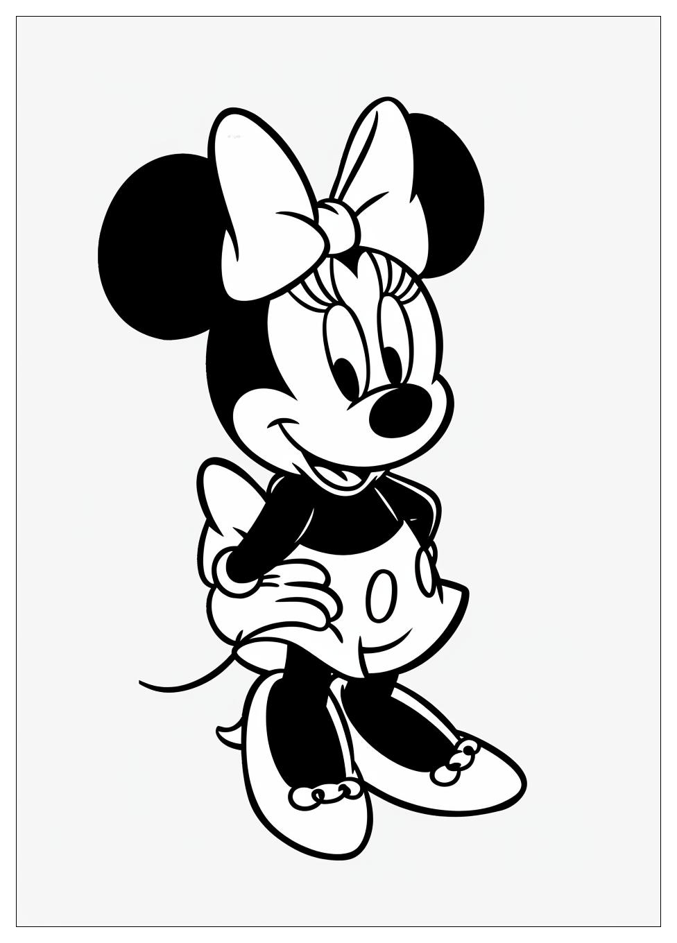 Minnie Mouse Coloring Pages-4