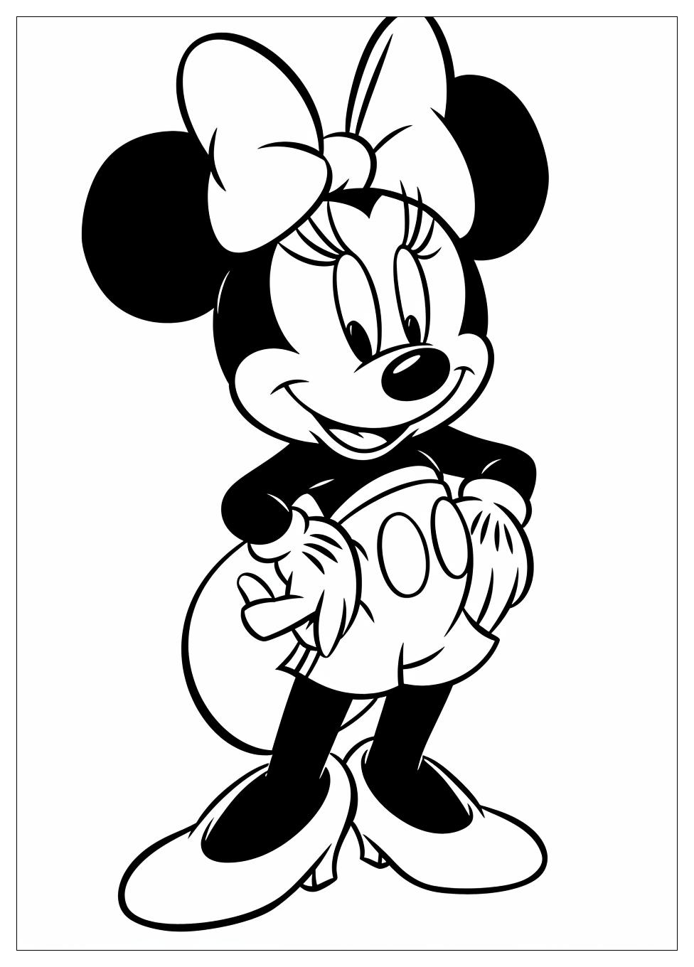 Minnie Mouse Coloring Pages-8