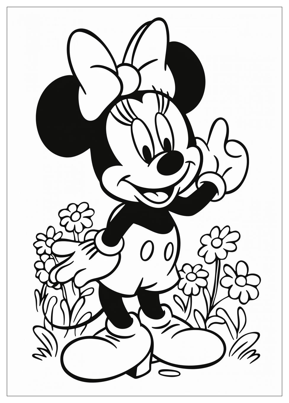 Minnie Mouse Coloring Pages-9