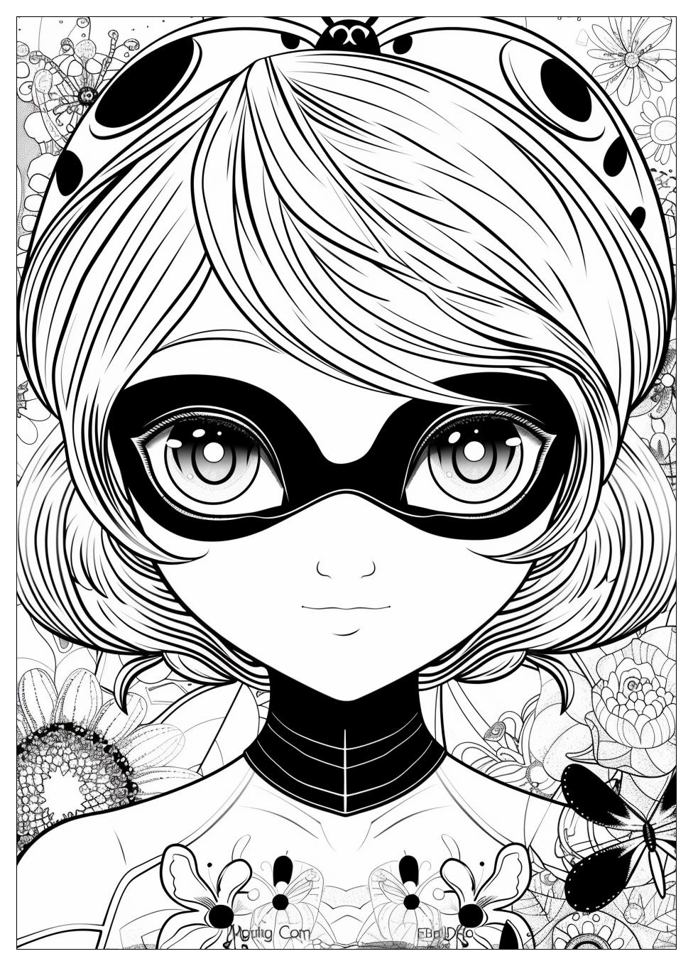 Miraculous Ladybug Coloring Pages-9