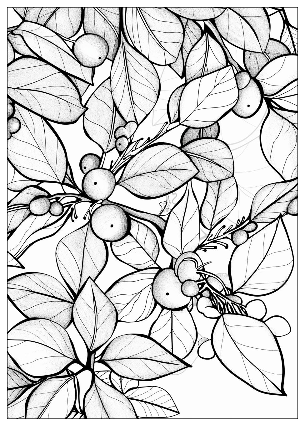 Mistletoe Coloring Pages-14