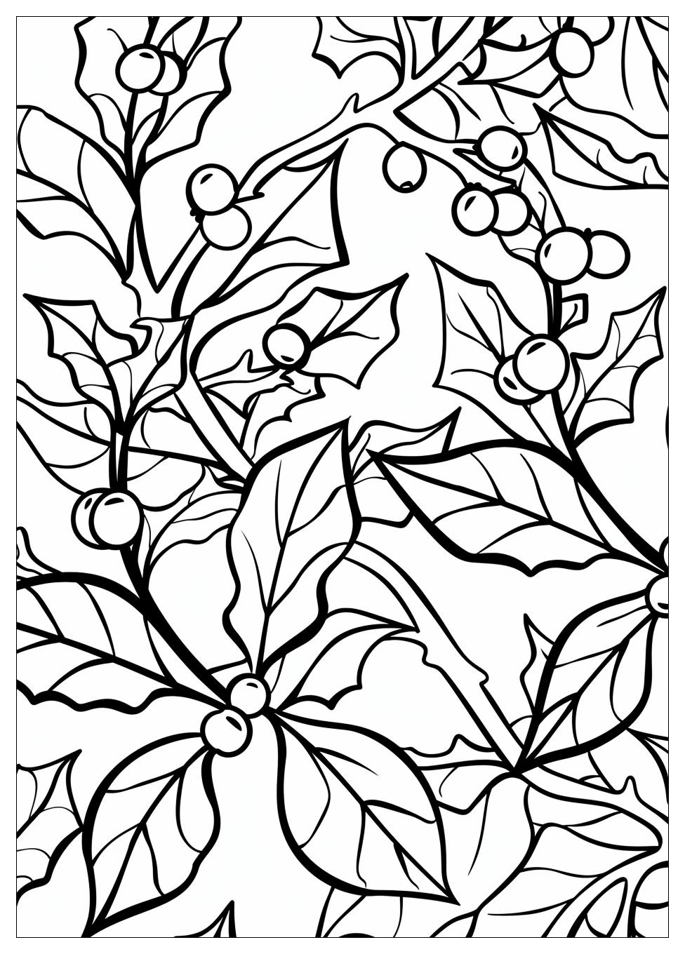 Mistletoe Coloring Pages-4