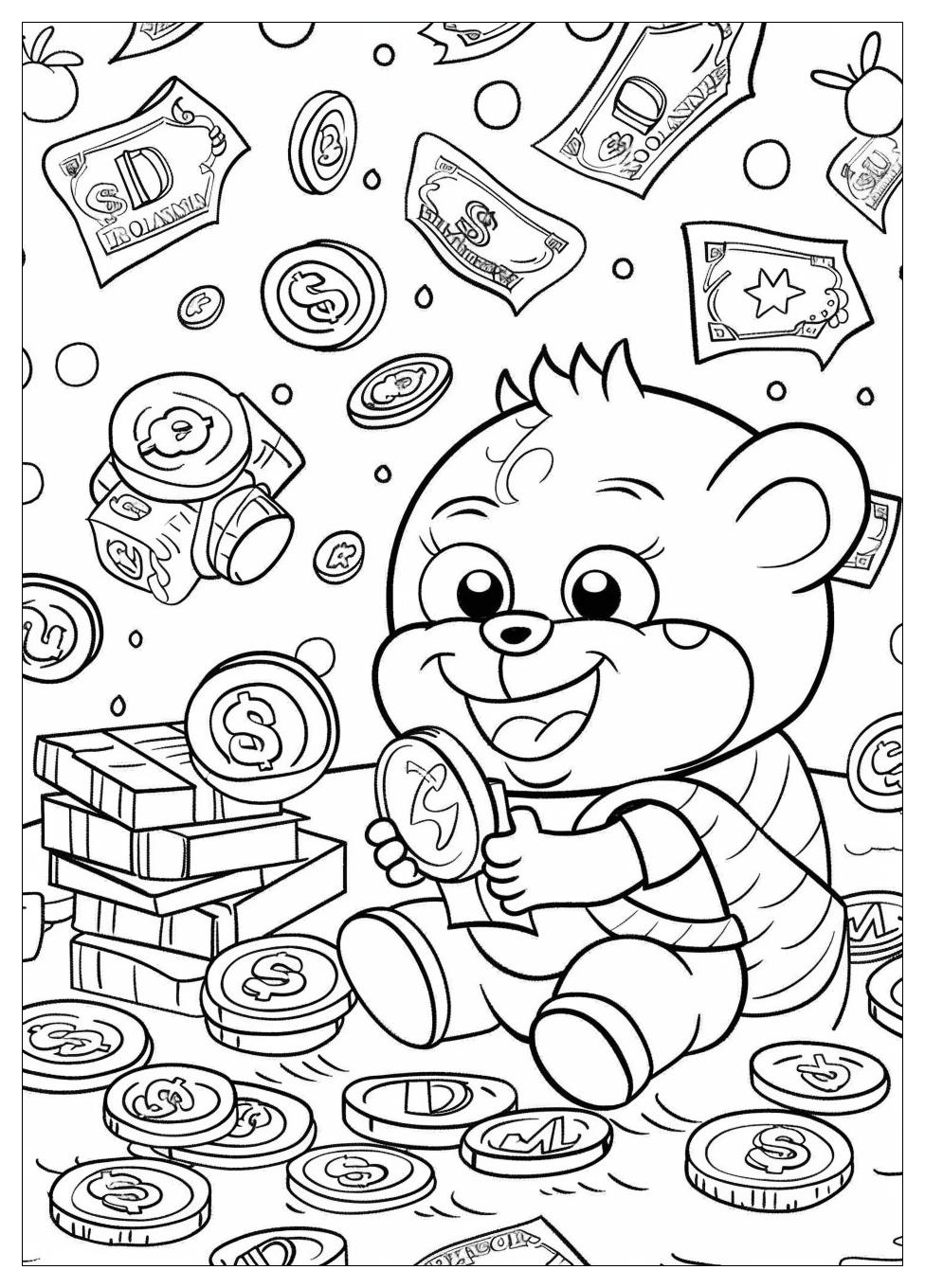 Money Toys Coloring Pages-1