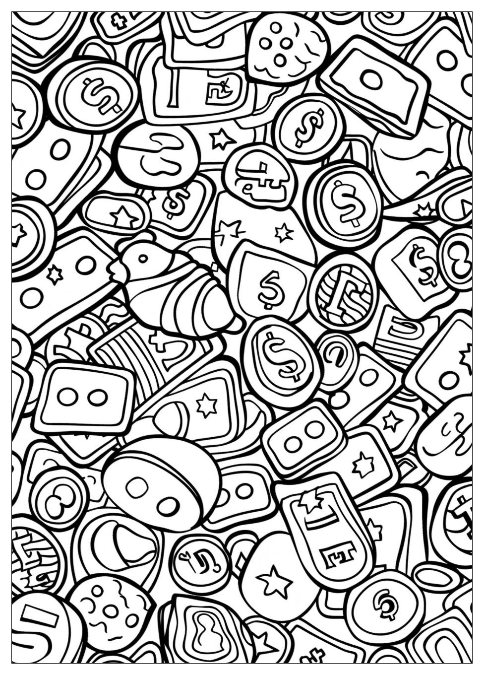 Money Toys Coloring Pages-17