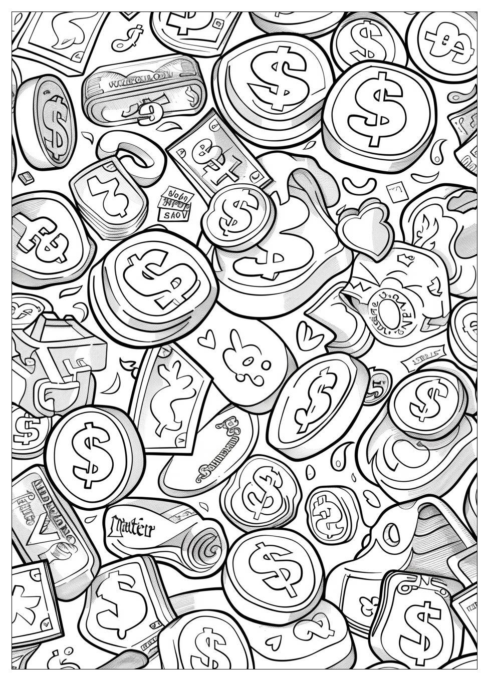 Money Toys Coloring Pages-7