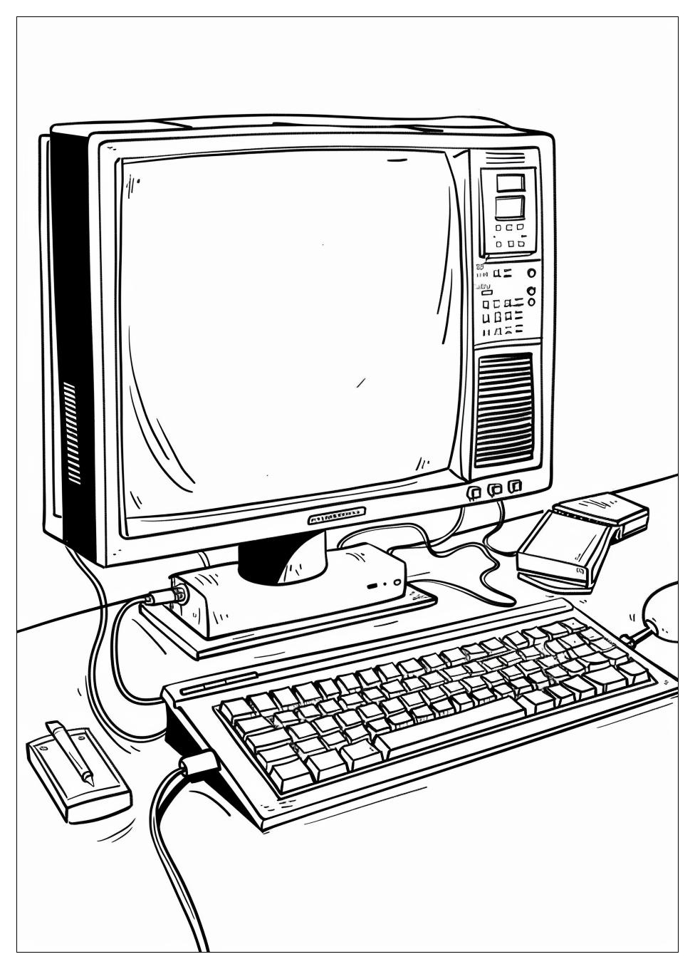 Monitor Computer Coloring Pages-1