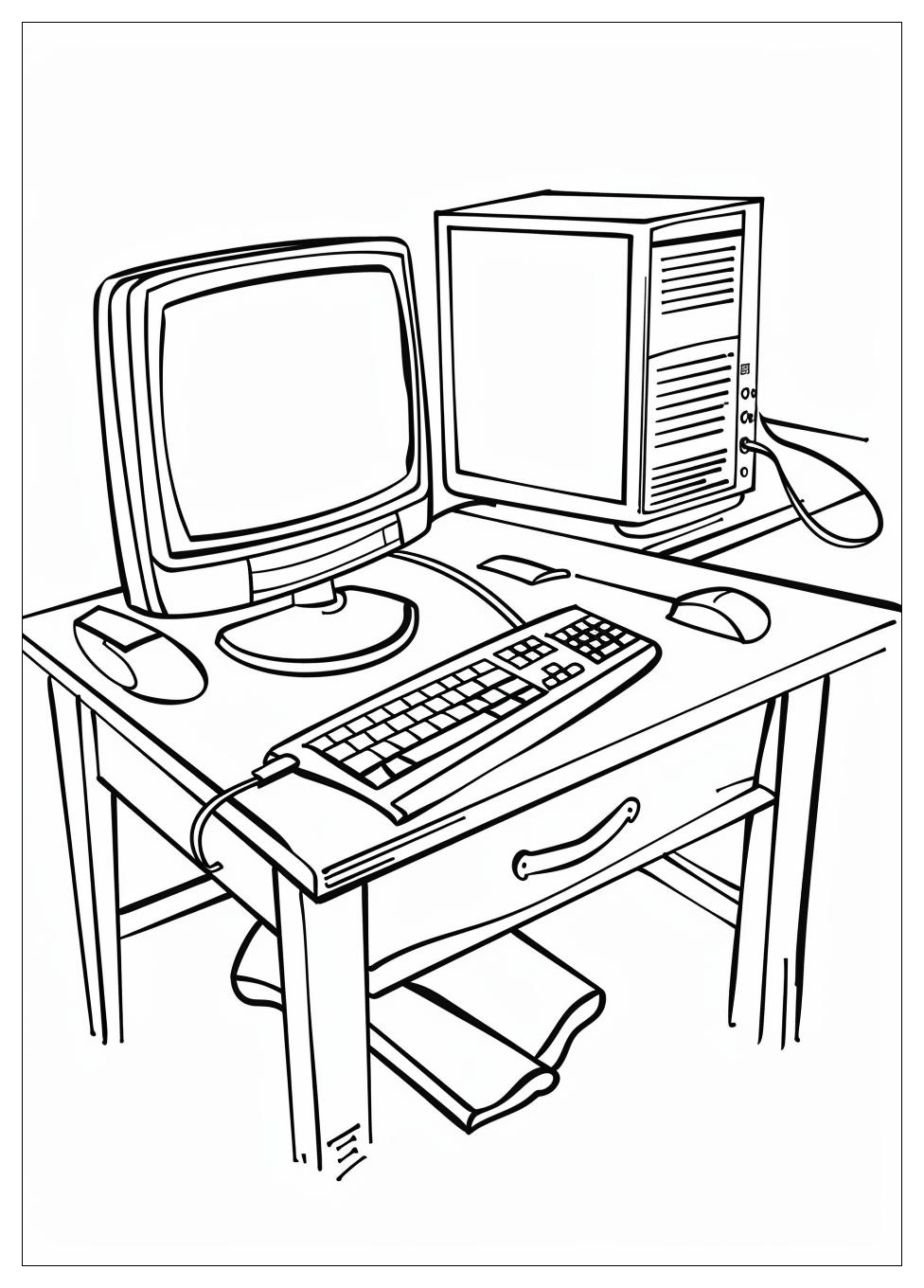 Monitor Computer Coloring Pages-10