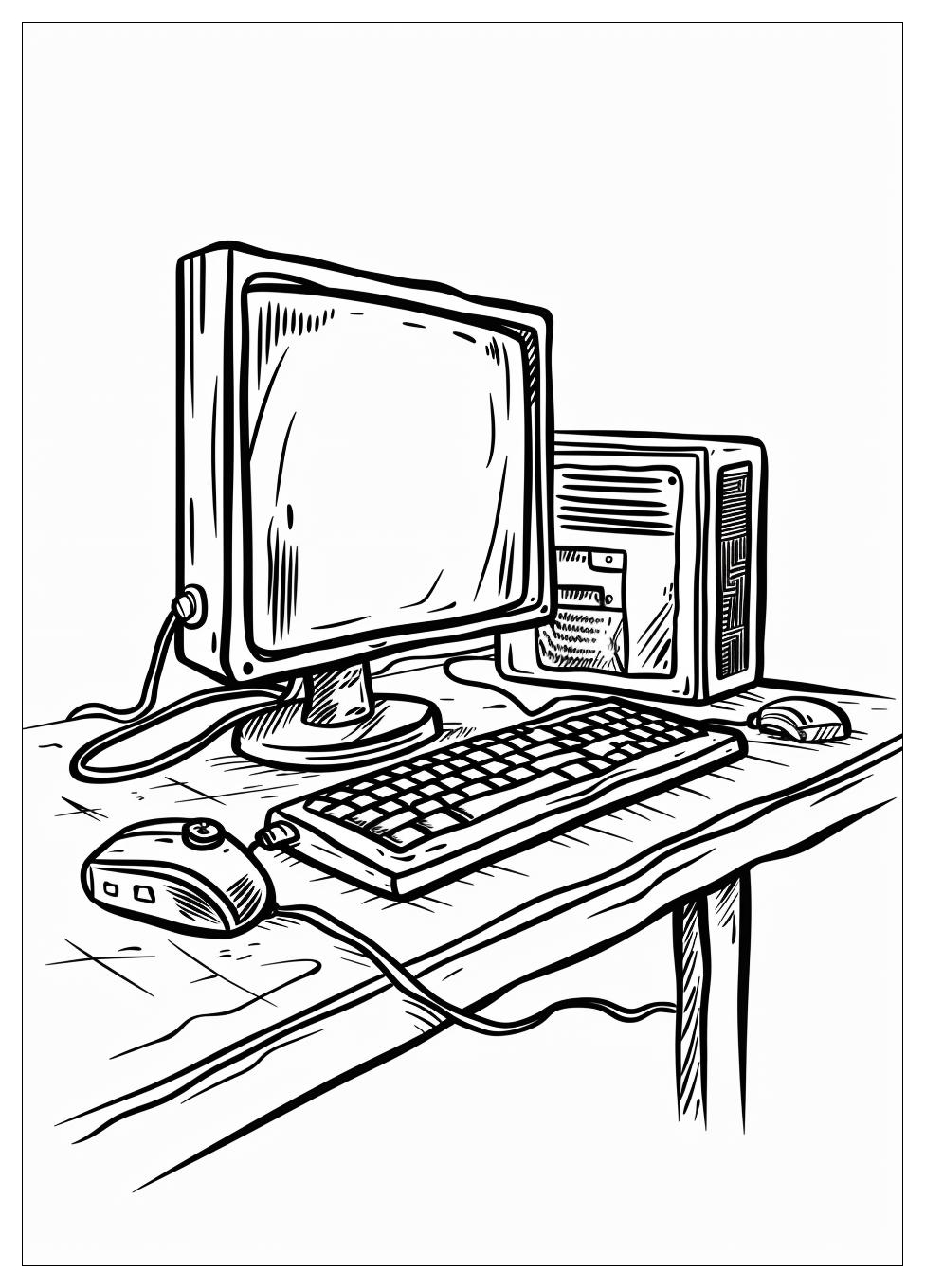 Monitor Computer Coloring Pages-12