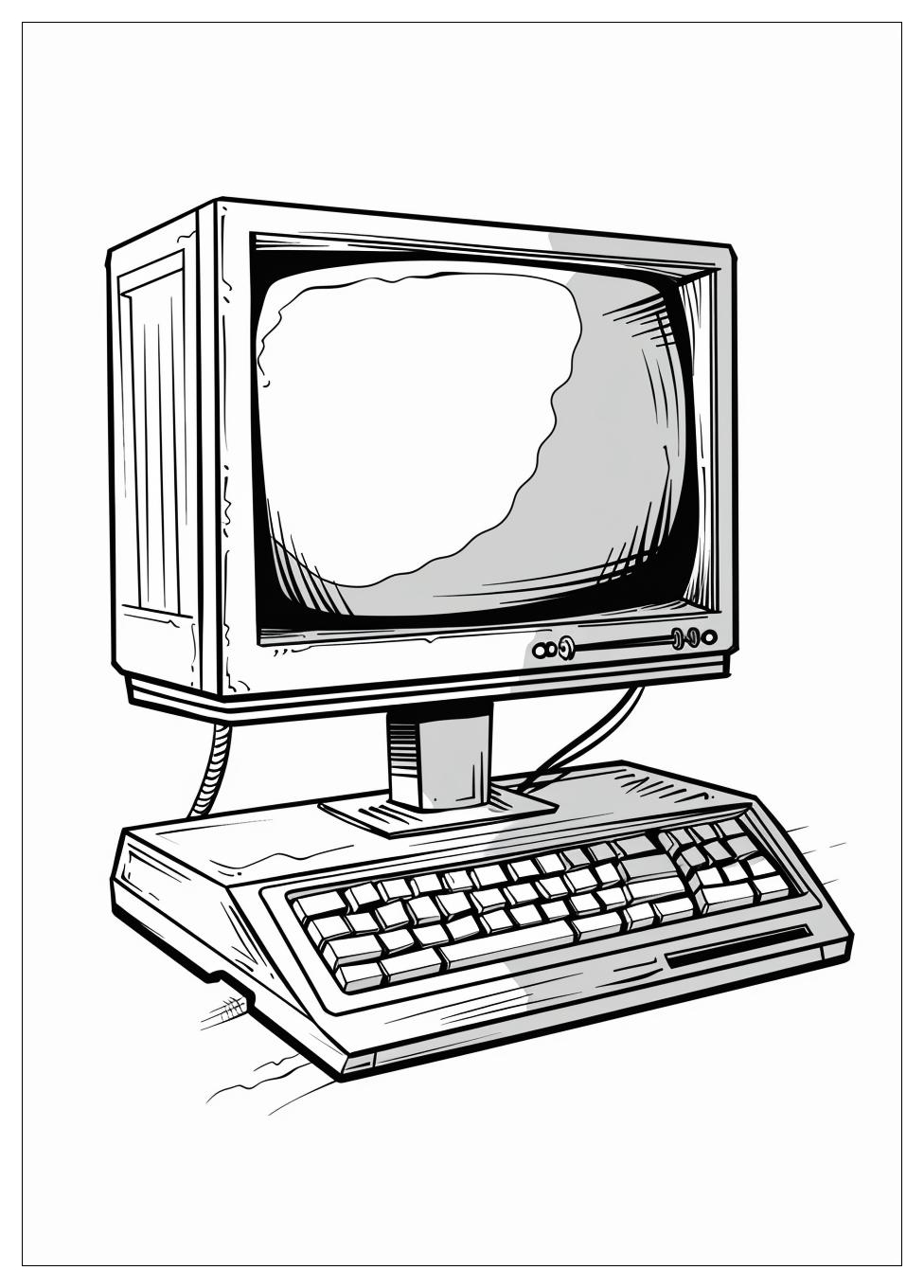 Monitor Computer Coloring Pages-13