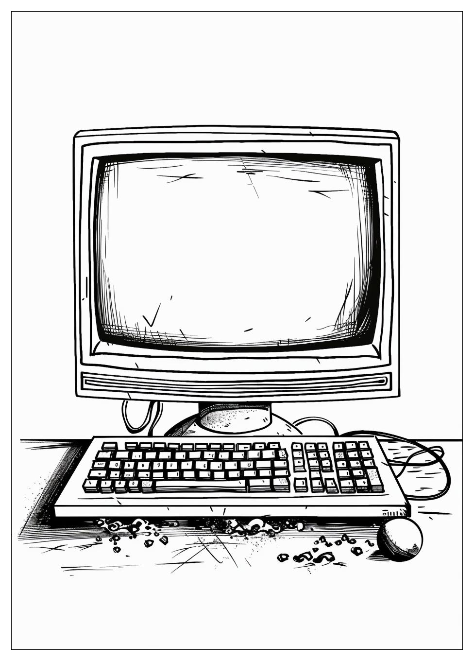 Monitor Computer Coloring Pages-15