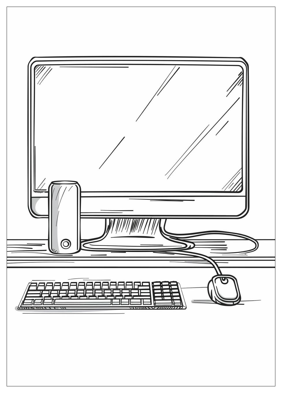 Monitor Computer Coloring Pages-16