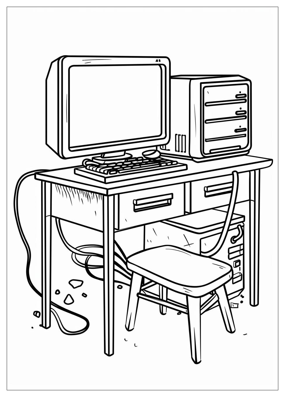 Monitor Computer Coloring Pages-17