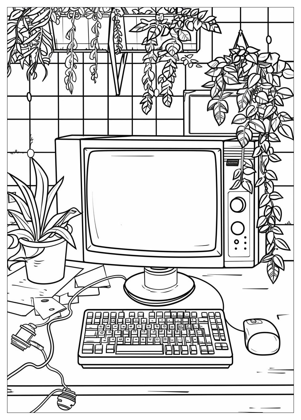 Monitor Computer Coloring Pages-18