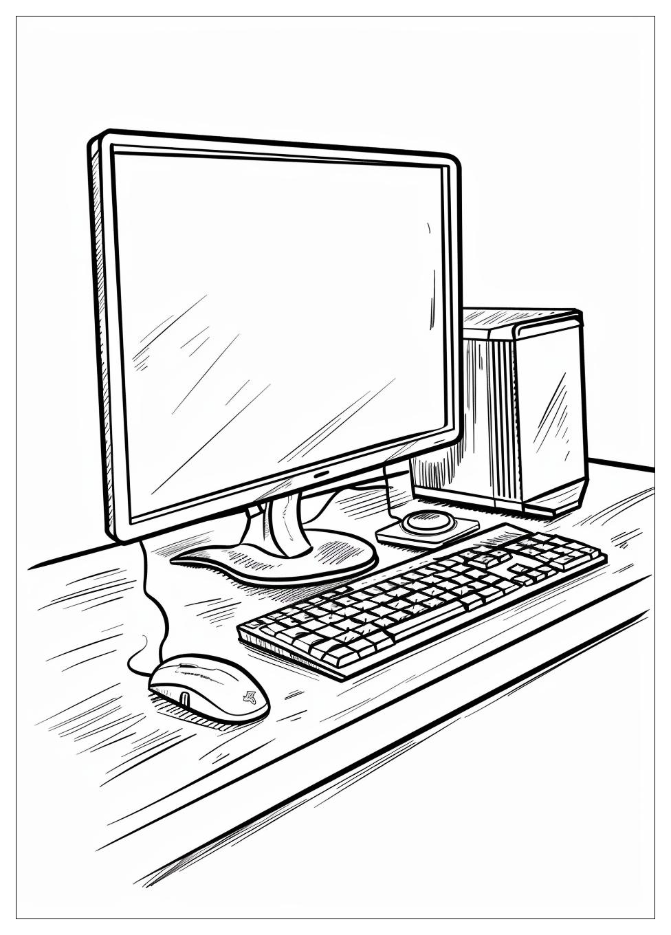 Monitor Computer Coloring Pages-19