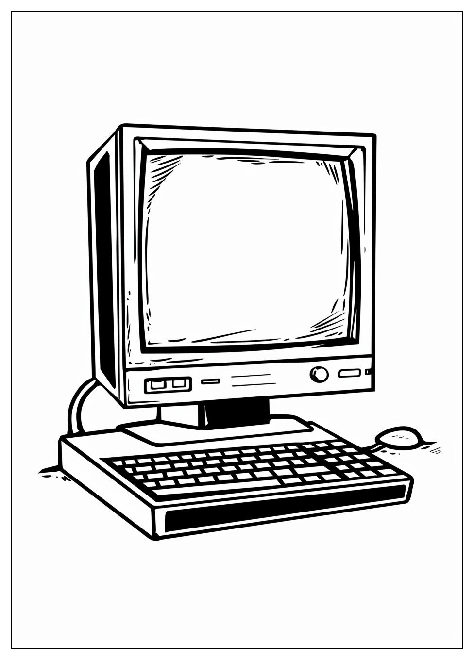 Monitor Computer Coloring Pages-4