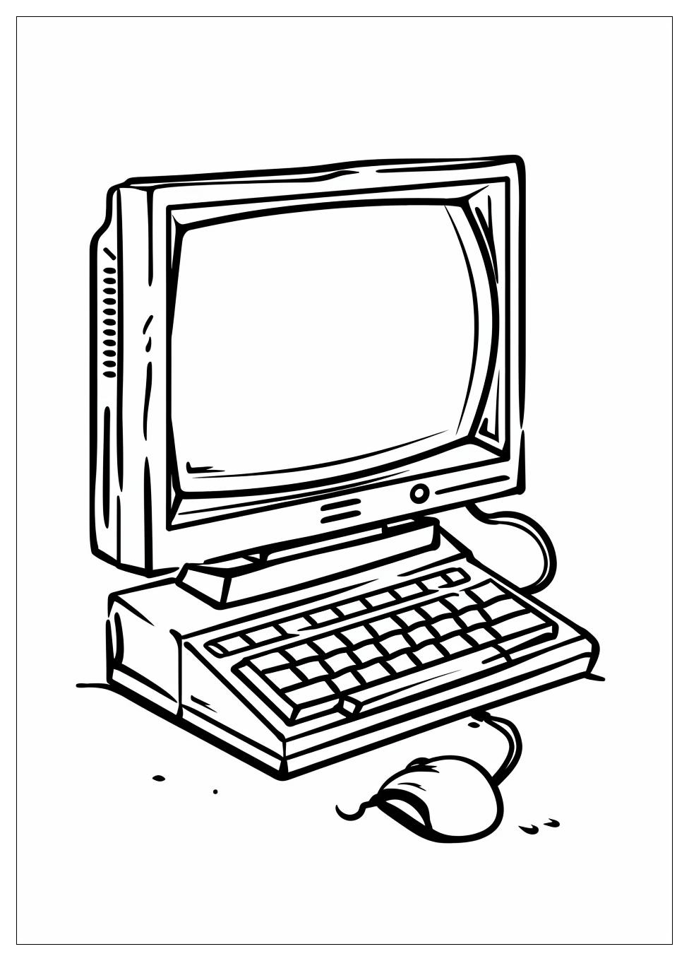 Monitor Computer Coloring Pages-5