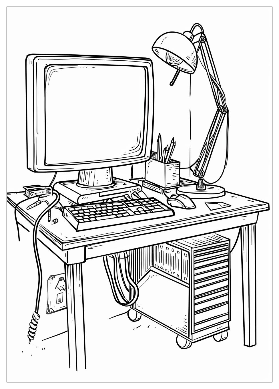 Monitor Computer Coloring Pages-7