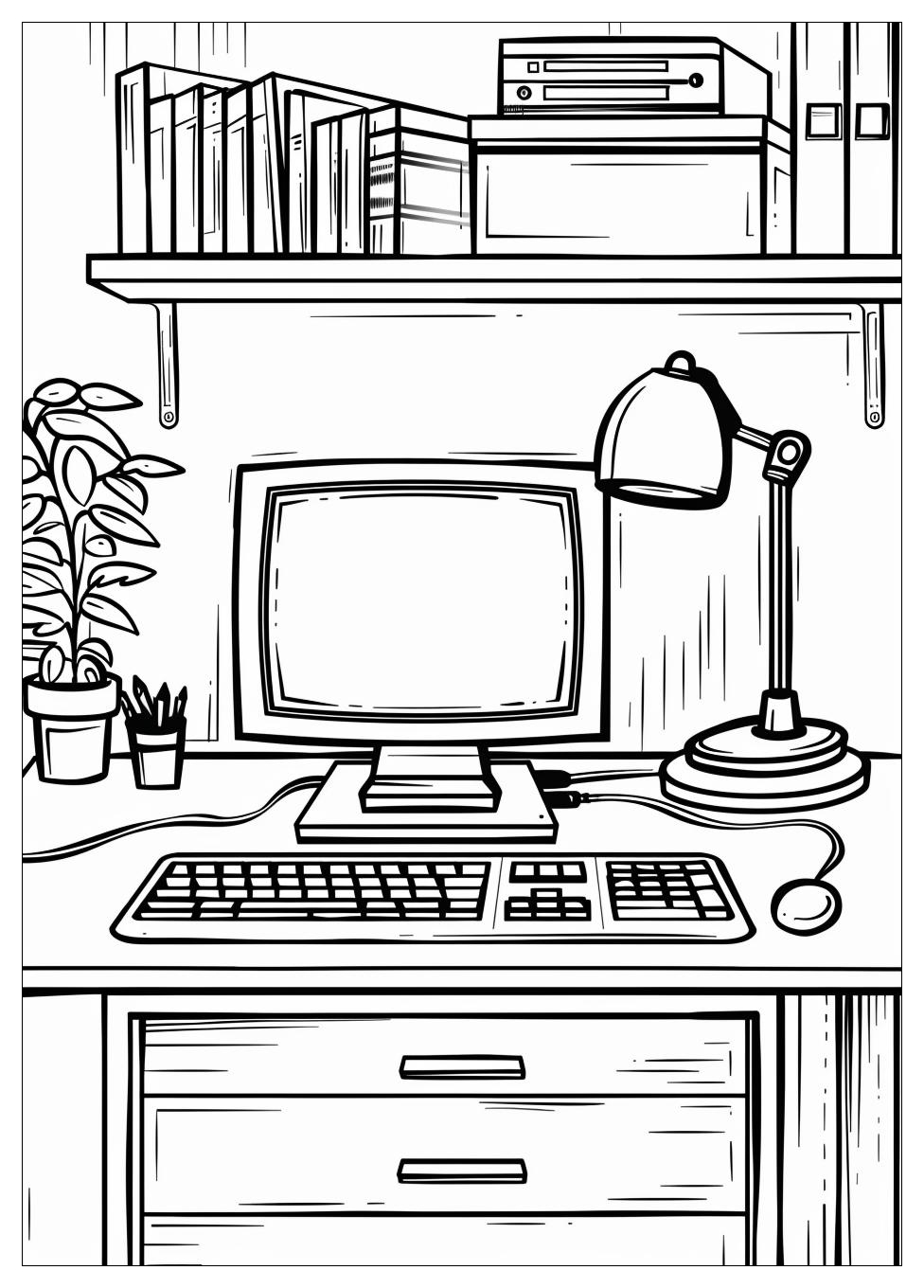 Monitor Computer Coloring Pages-8