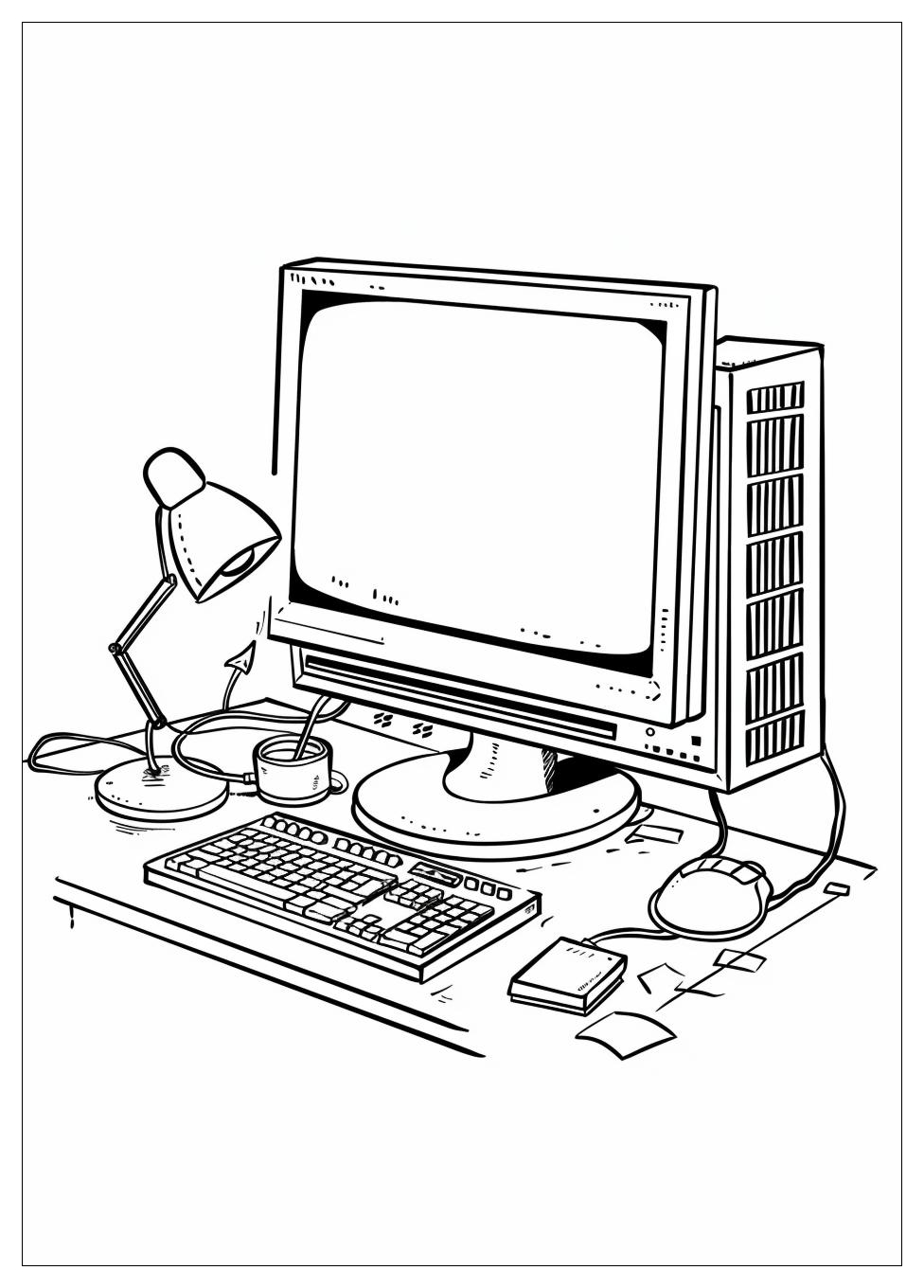 Monitor Computer Coloring Pages-9