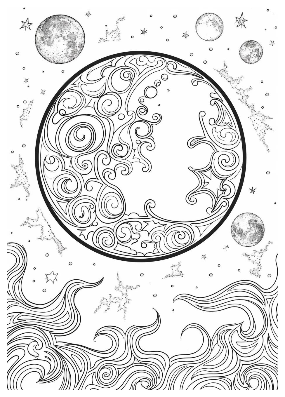 Moon Coloring Pages-10