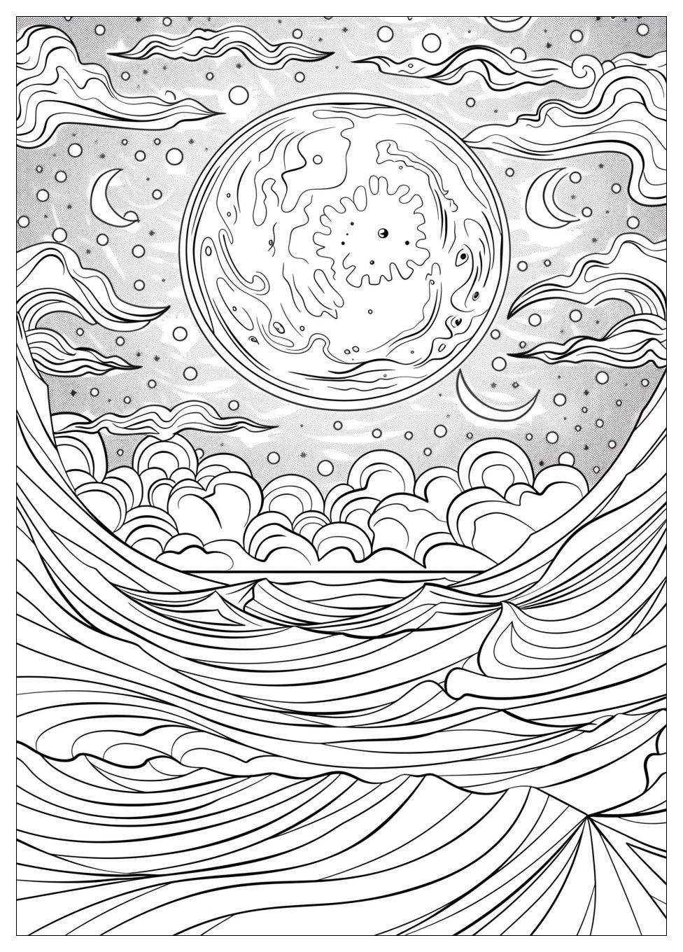 Moon Coloring Pages-14