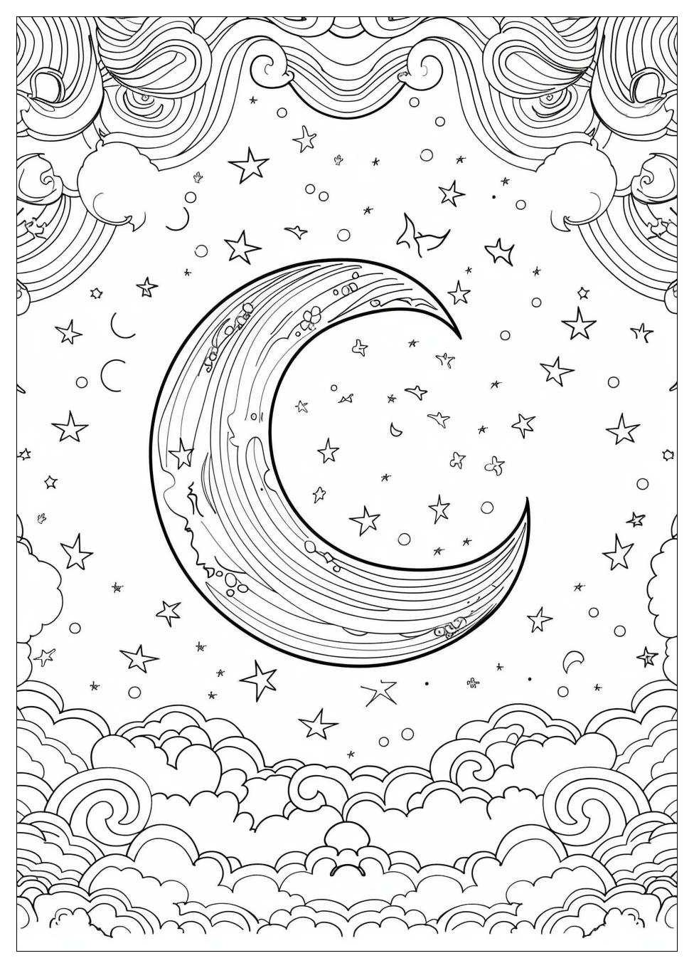 Moon Coloring Pages-17