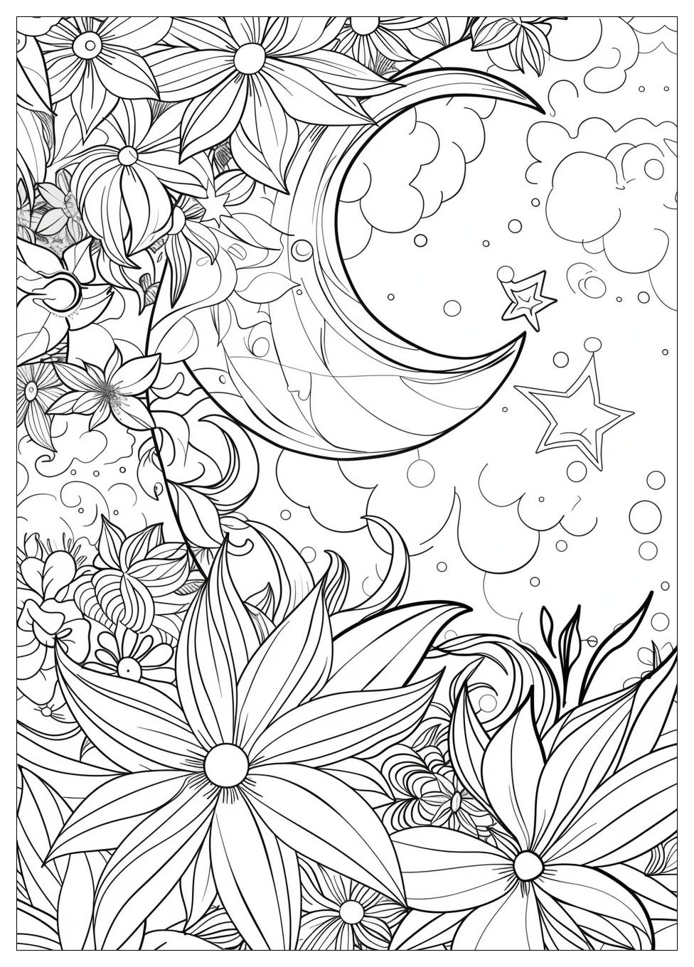 Moon Coloring Pages-19