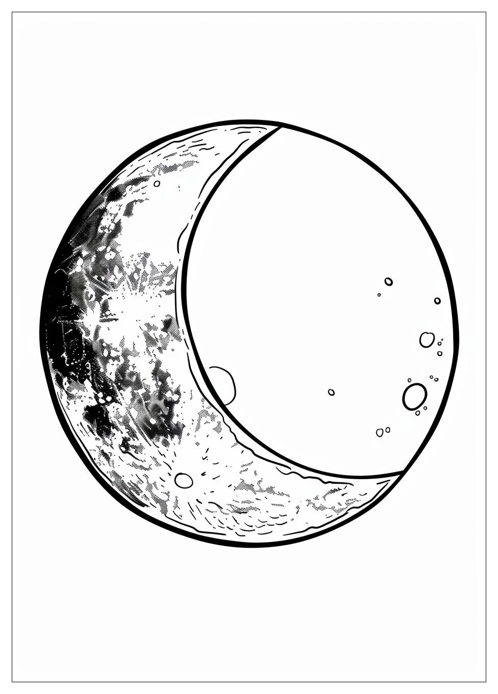 Moon Coloring Pages-7