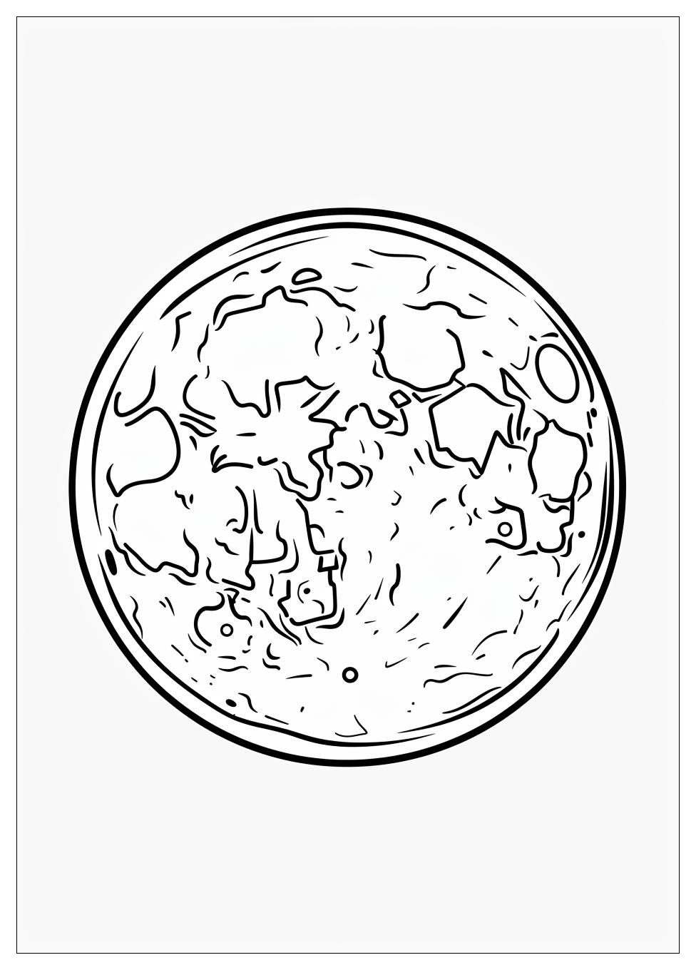 Moon Coloring Pages-8