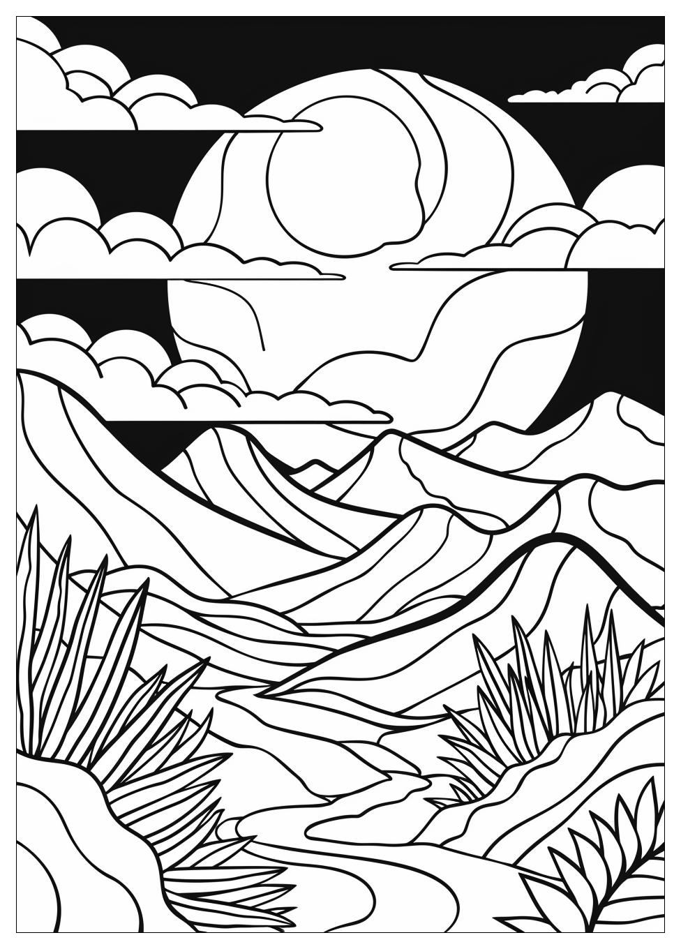 Moon Coloring Pages-9