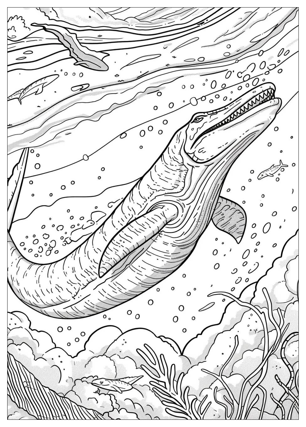 Mosasaurus Coloring Pages -1