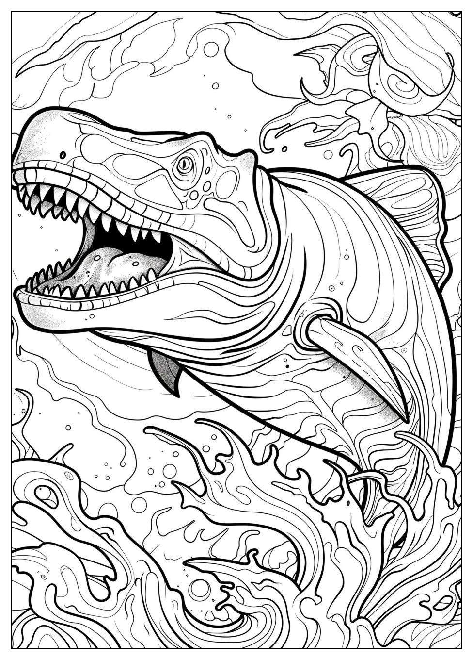 Mosasaurus Coloring Pages -11