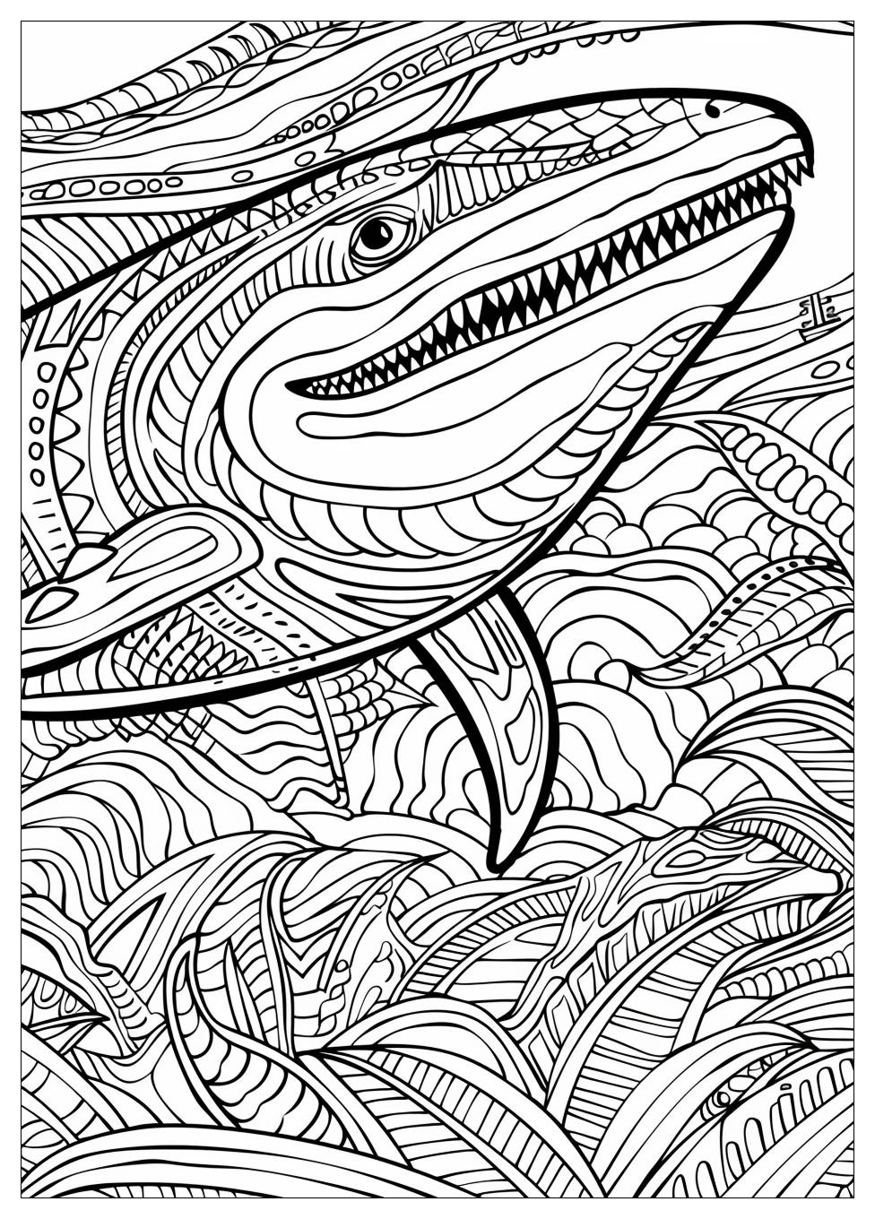 Mosasaurus Coloring Pages -12