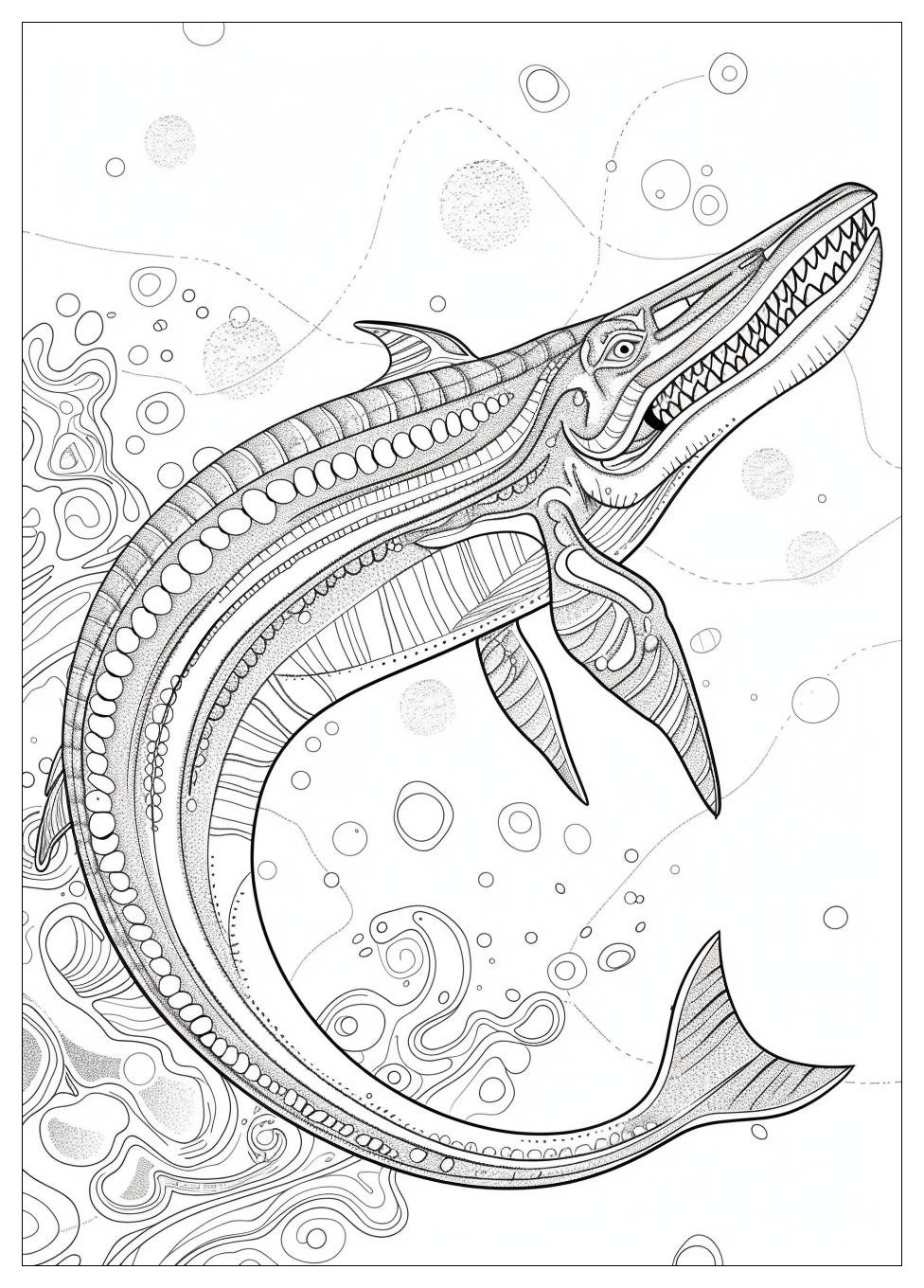 Mosasaurus Coloring Pages -14