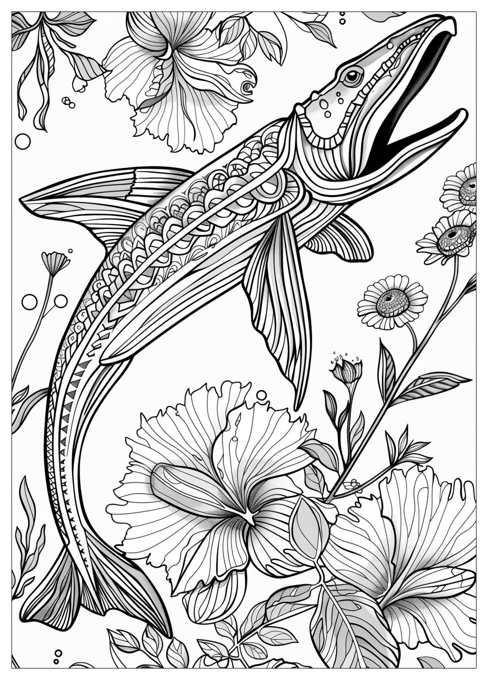 Mosasaurus Coloring Pages -19