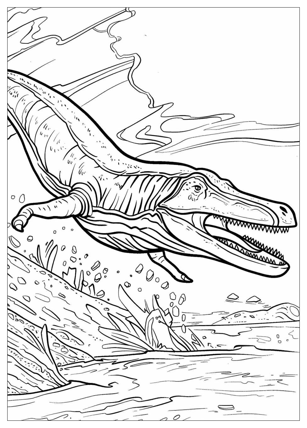 Mosasaurus Coloring Pages -3